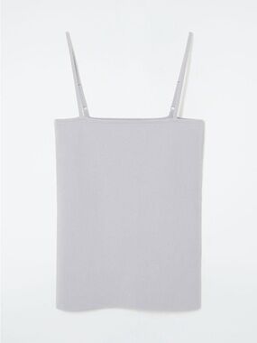 COS STRAPPY RIB-KNIT BANDEAU x Light Blue